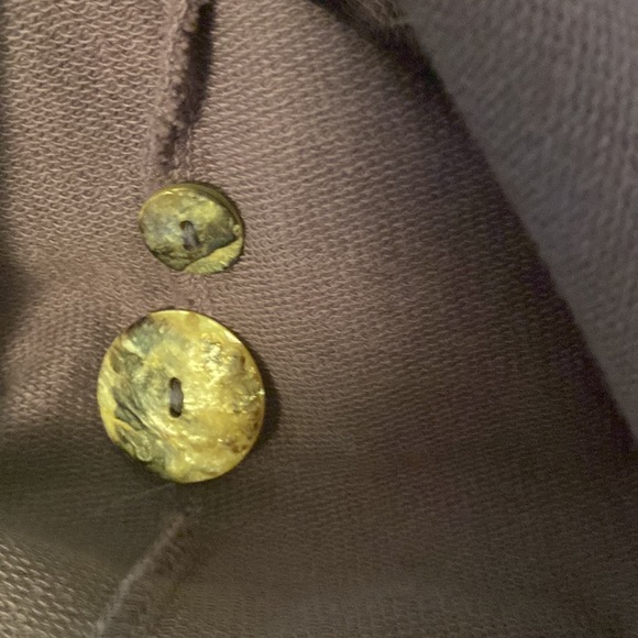 Color Me Cotton Belted, button-up sweatshirt jacket - Picture 7 of 8